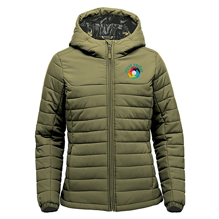 Custom Stormtech Nautlius Quilted Hooded Puffer Jacket - Ladies'