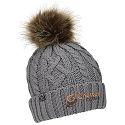 Custom Storm Creek Cable Knit Pom Beanie