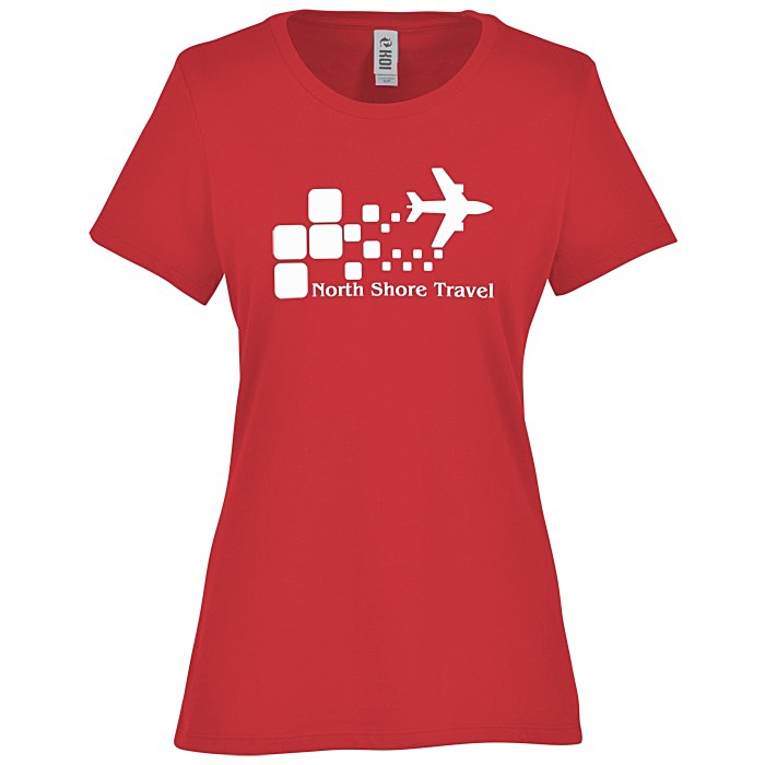 Custom Koi Element Ringspun Cotton T-Shirt - Ladies'