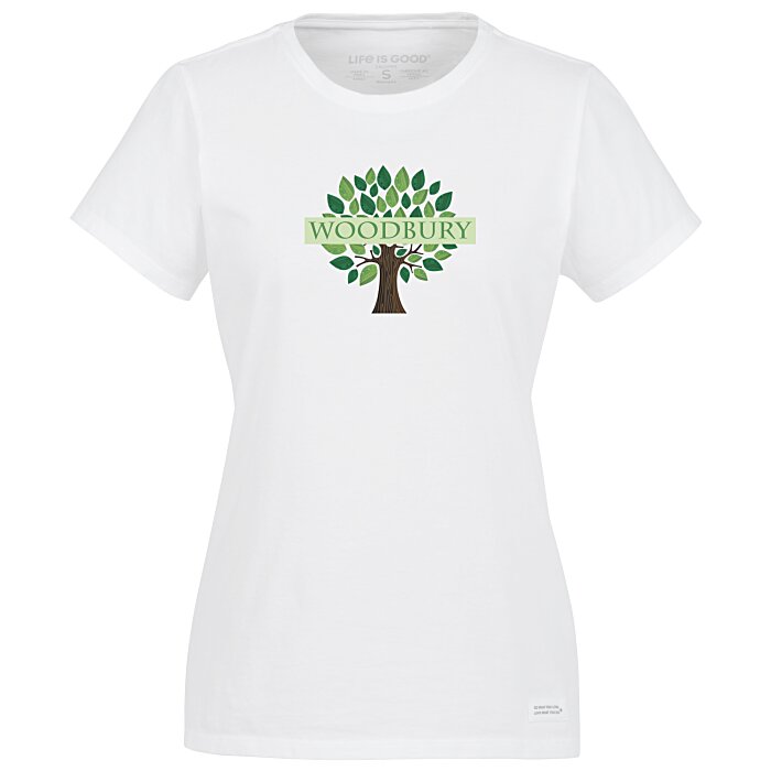 Custom Life is Good Crusher Tee - Ladies' - Full Colour