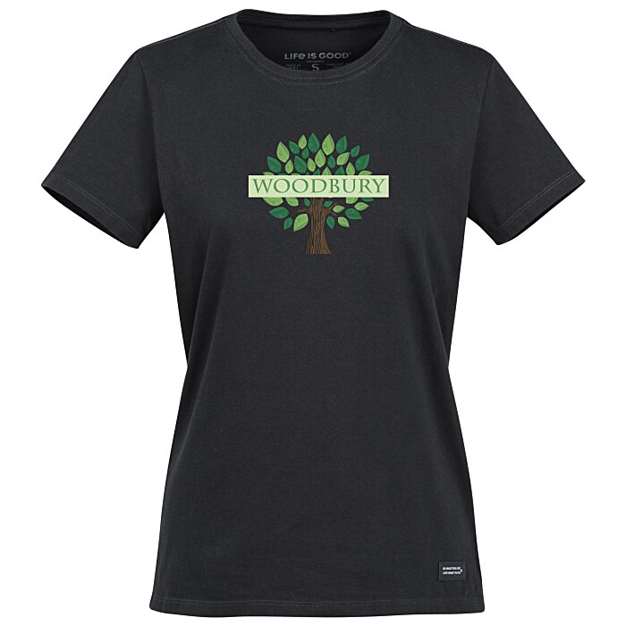 Custom Life is Good Crusher Tee - Ladies' - Full Colour