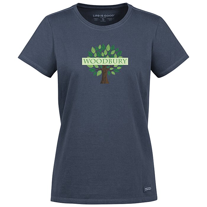 Custom Life is Good Crusher Tee - Ladies' - Full Colour