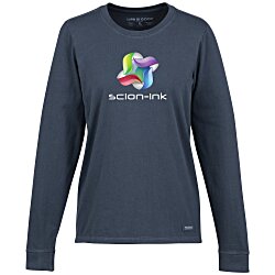 Custom Life is Good Crusher Long Sleeve Tee - Ladies' - Full Colour