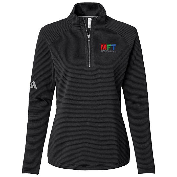 Custom adidas Spacer 1/4-Zip Pullover - Ladies'