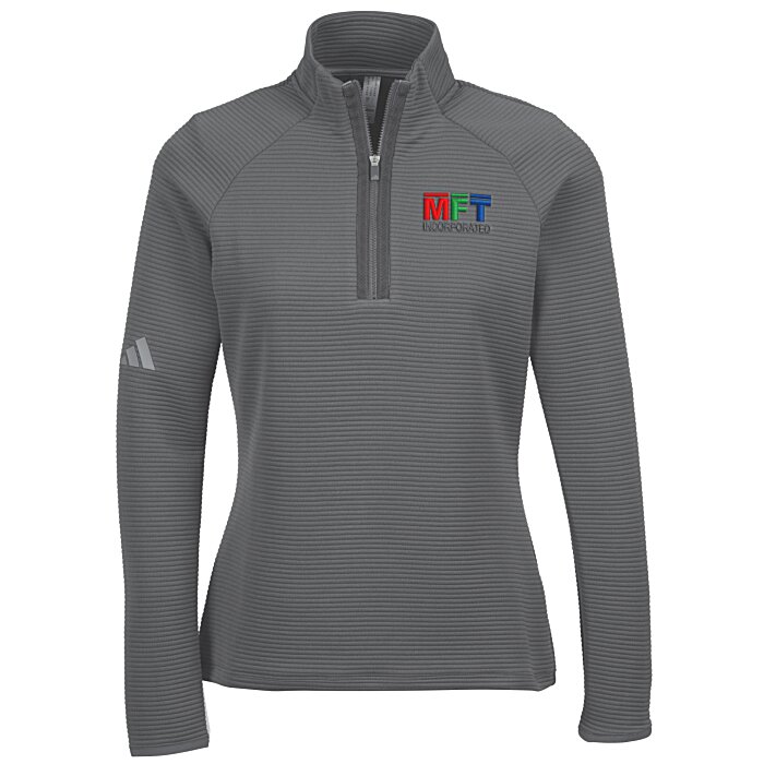 Custom adidas Spacer 1/4-Zip Pullover - Ladies'