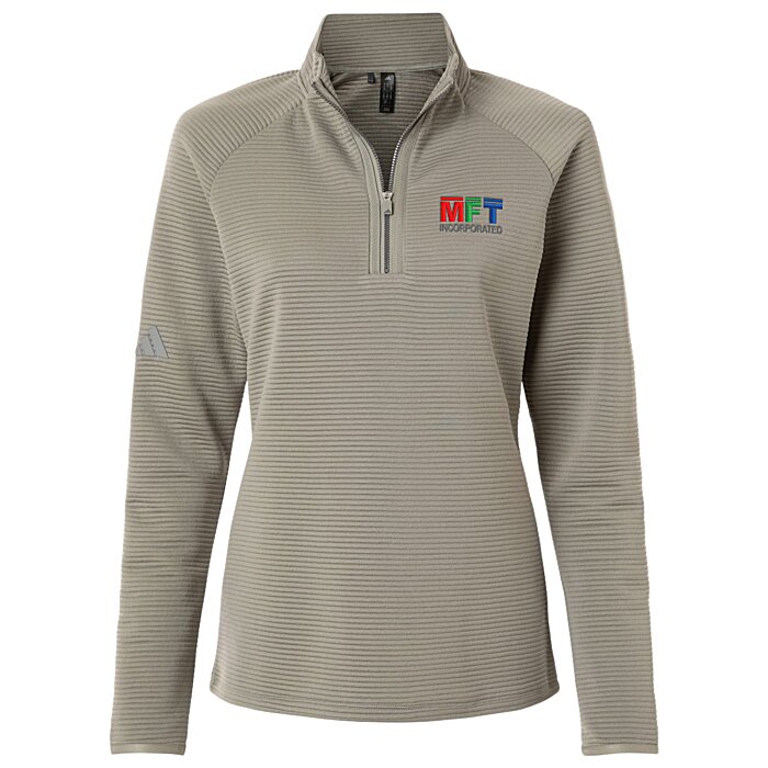 Custom adidas Spacer 1/4-Zip Pullover - Ladies'