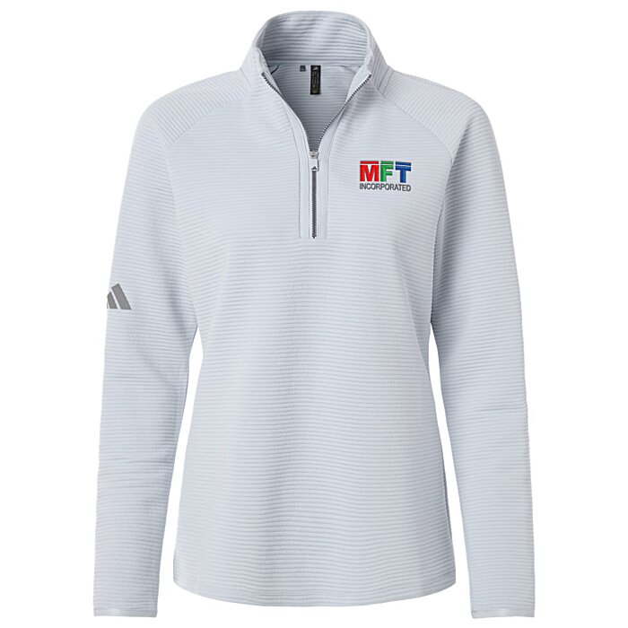 Custom adidas Spacer 1/4-Zip Pullover - Ladies'