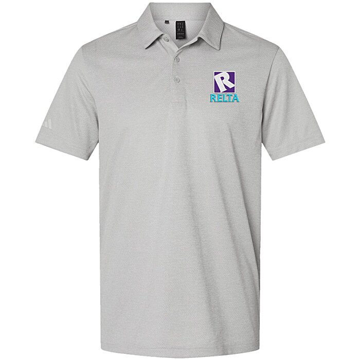Custom adidas Space-Dyed Polo Shirt - Men's