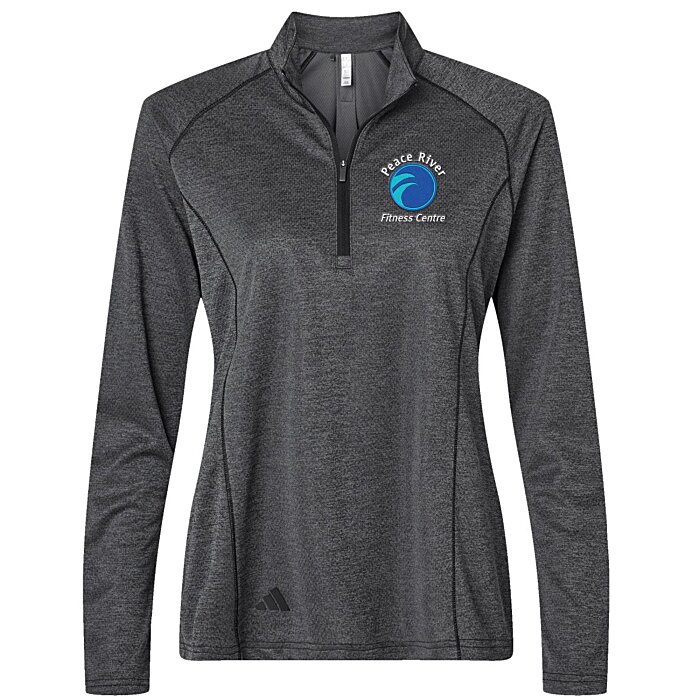 Custom adidas Space-Dyed 1/4-Zip Pullover - Ladies'