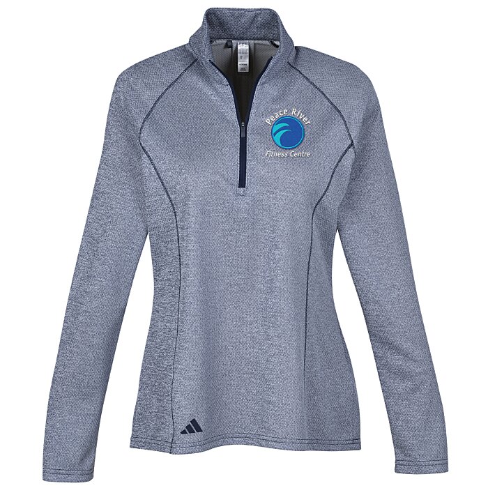 Custom adidas Space-Dyed 1/4-Zip Pullover - Ladies'