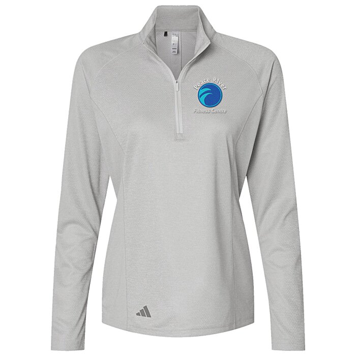 Custom adidas Space-Dyed 1/4-Zip Pullover - Ladies'