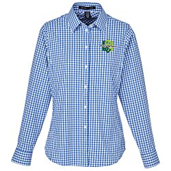 Custom Crownlux Performance Gingham Shirt - Ladies'