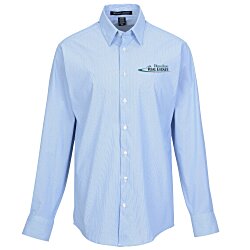 Custom Crownlux Performance Microstripe Shirt - Men's