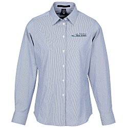 Custom Crownlux Performance Microstripe Shirt - Ladies'