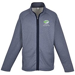 Custom Venture Heathered Stripe Full-Zip - Men's