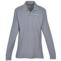 Custom Palo Cotton Pique Long Sleeve Polo - Men's