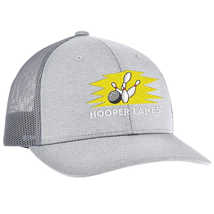 Custom Zone Sonic Heather Trucker Cap - Youth