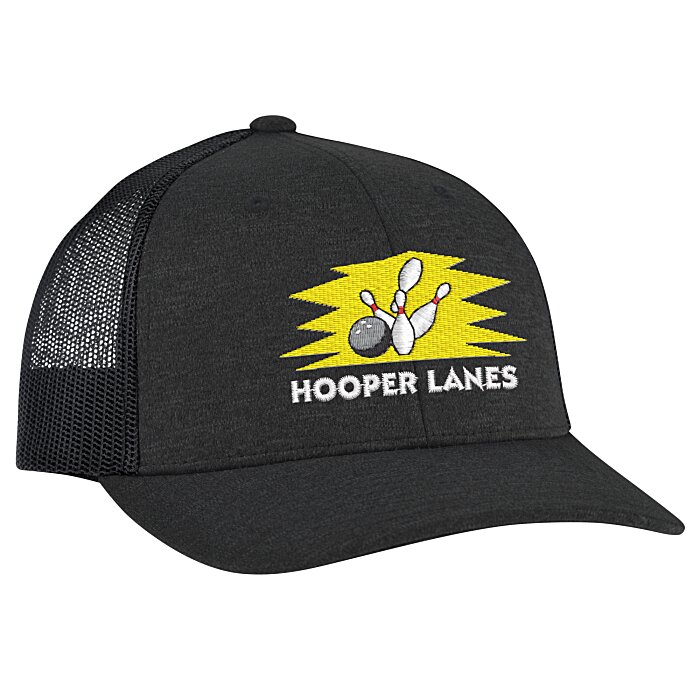 Custom Zone Sonic Heather Trucker Cap - Youth