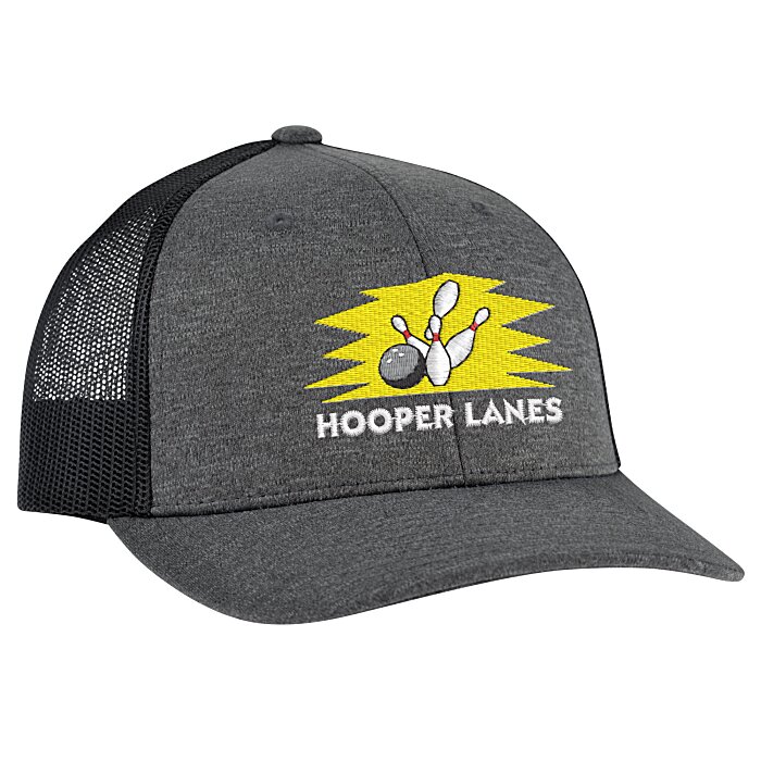 Custom Zone Sonic Heather Trucker Cap - Youth