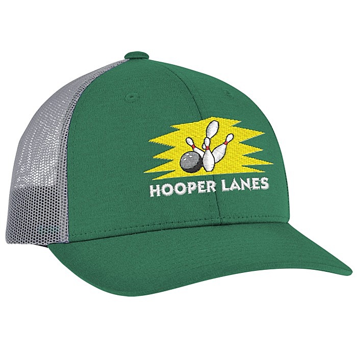 Custom Zone Sonic Heather Trucker Cap - Youth