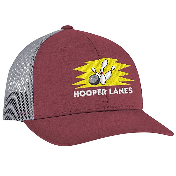 Custom Zone Sonic Heather Trucker Cap - Youth