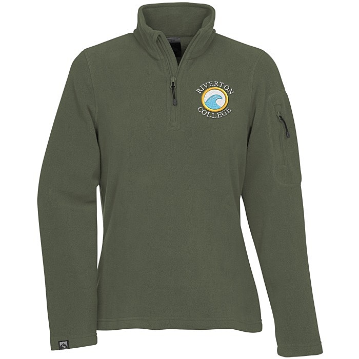 Custom Storm Creek Fireside Fleece 1/4-Zip Pullover - Ladies'