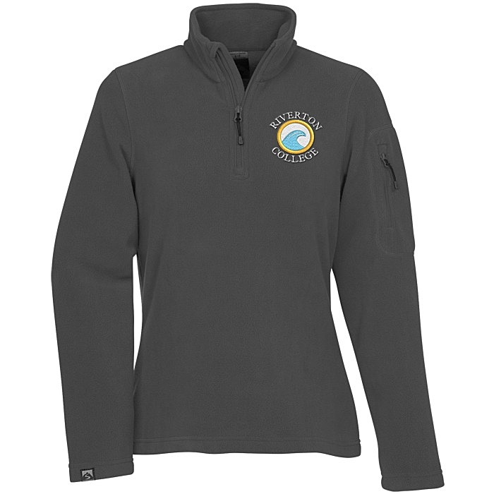 Custom Storm Creek Fireside Fleece 1/4-Zip Pullover - Ladies'