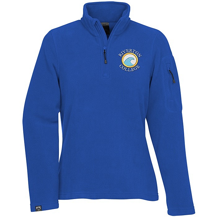 Custom Storm Creek Fireside Fleece 1/4-Zip Pullover - Ladies'