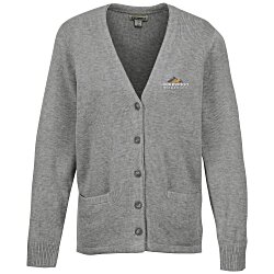 Custom Acrylic V-Neck Cardigan - Ladies'