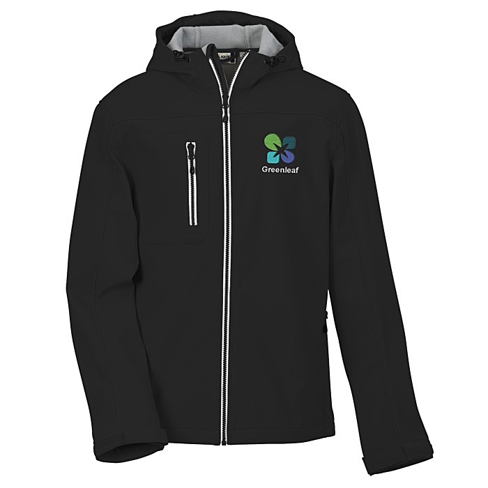 Custom Telemark Hooded Soft Shell Jacket - Men's