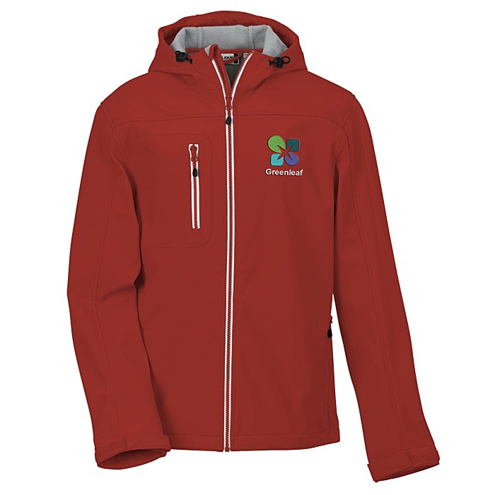 Custom Telemark Hooded Soft Shell Jacket - Men's