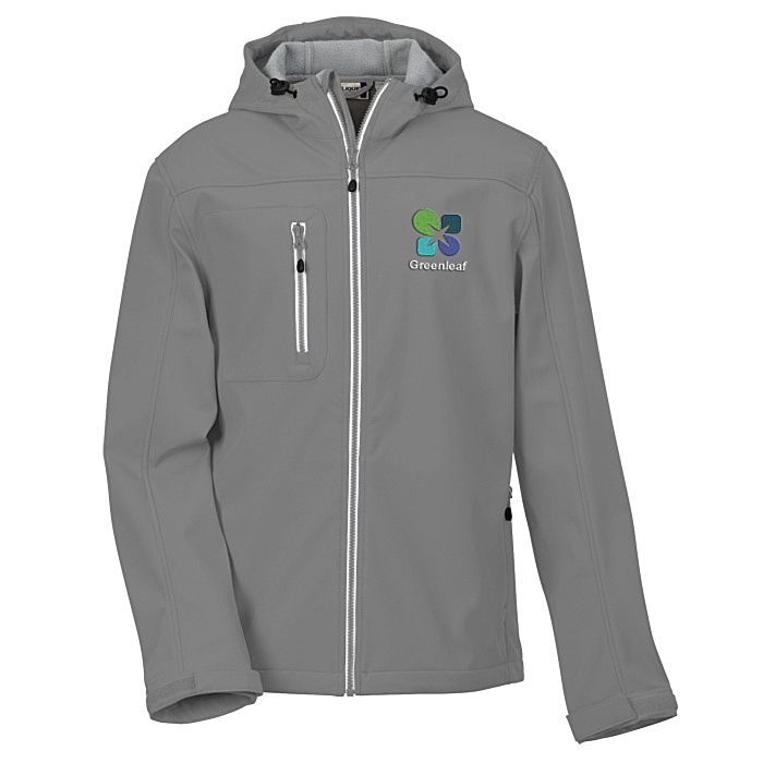 Custom Telemark Hooded Soft Shell Jacket - Men's