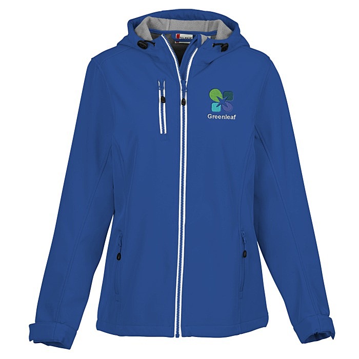 Custom Telemark Hooded Soft Shell Jacket - Ladies'