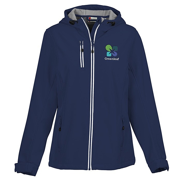 Custom Telemark Hooded Soft Shell Jacket - Ladies'