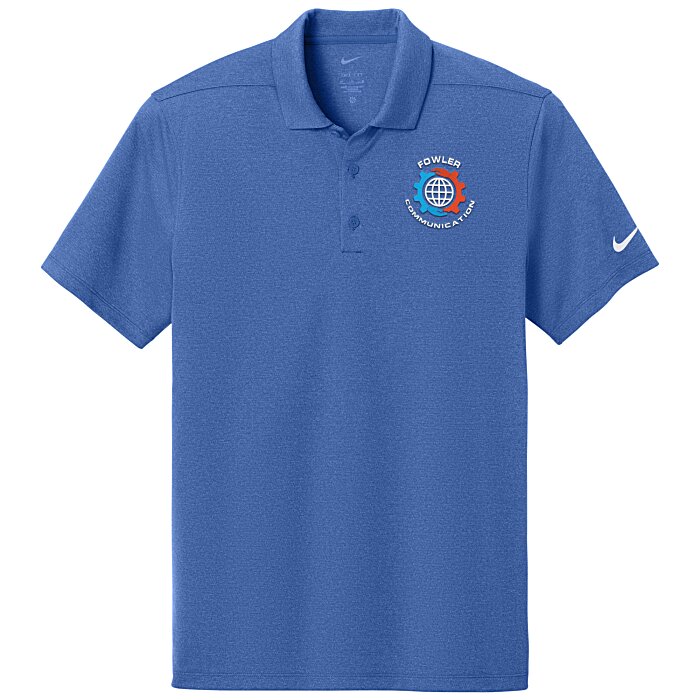 Custom Nike Dri-FIT Smooth Heather Polo - Men's