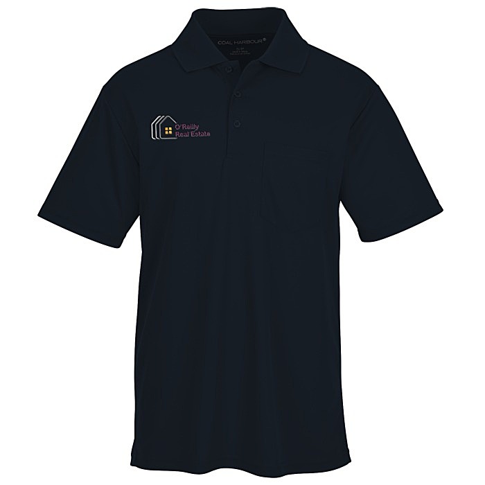 Custom Coal Harbour Everyday Snag Resistant Pocket Polo