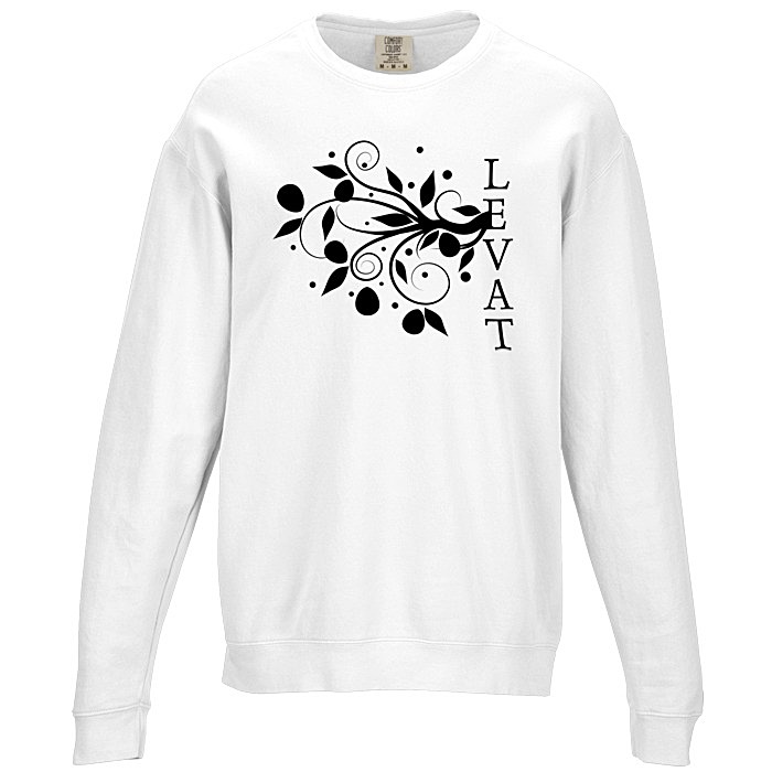 Custom Comfort Colors Garment-Dyed Lightweight Cotton Fleece Crewneck Sweatshirt