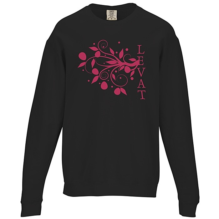 Custom Comfort Colors Garment-Dyed Lightweight Cotton Fleece Crewneck Sweatshirt