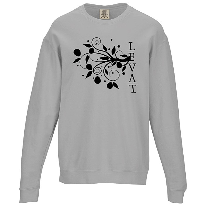 Custom Comfort Colors Garment-Dyed Lightweight Cotton Fleece Crewneck Sweatshirt