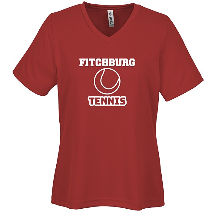 Custom Zone Performance Mesh V-Neck T-Shirt - Ladies'