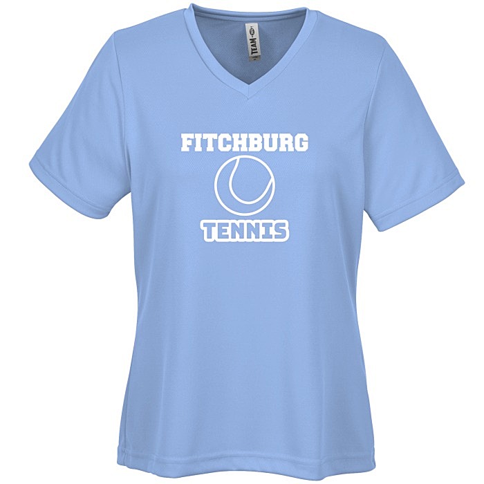 Custom Zone Performance Mesh V-Neck T-Shirt - Ladies'