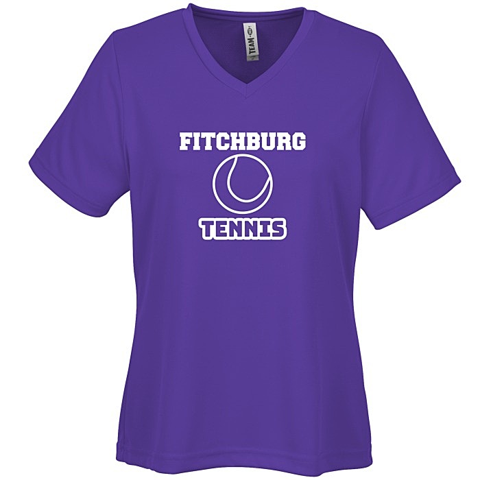 Custom Zone Performance Mesh V-Neck T-Shirt - Ladies'