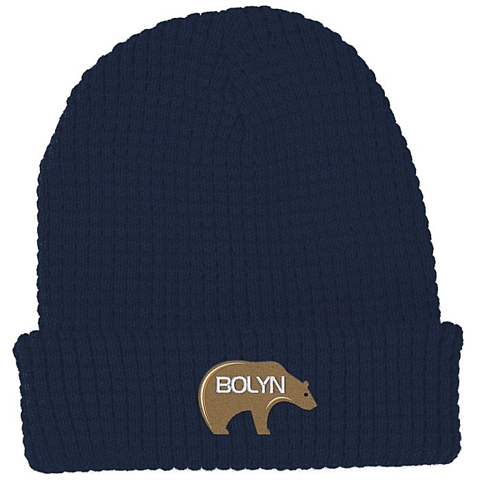Custom Chunky Waffle Knit Beanie