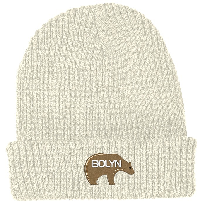 Custom Chunky Waffle Knit Beanie