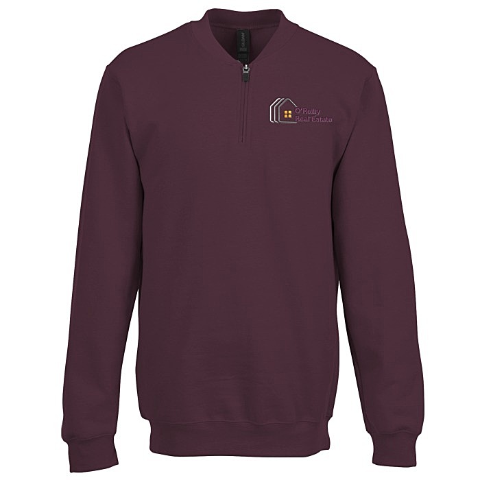 Custom Gildan Softstyle Midweight 1/4-Zip Sweatshirt