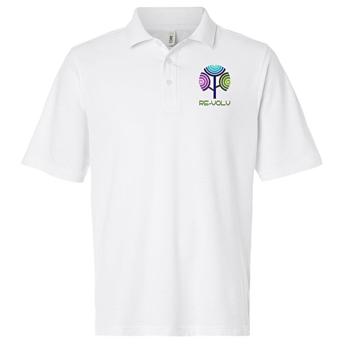 Custom Resolve CVC Performance Pique Polo - Men's