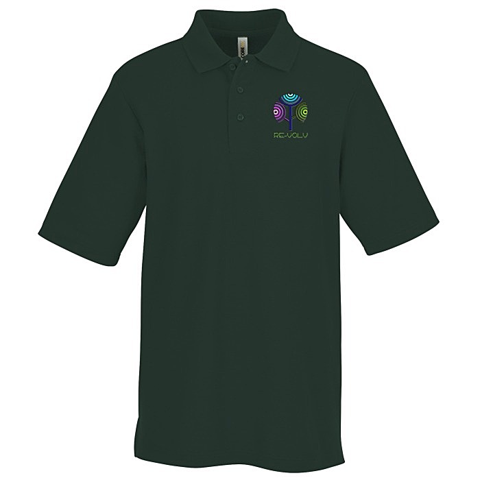 Custom Resolve CVC Performance Pique Polo - Men's
