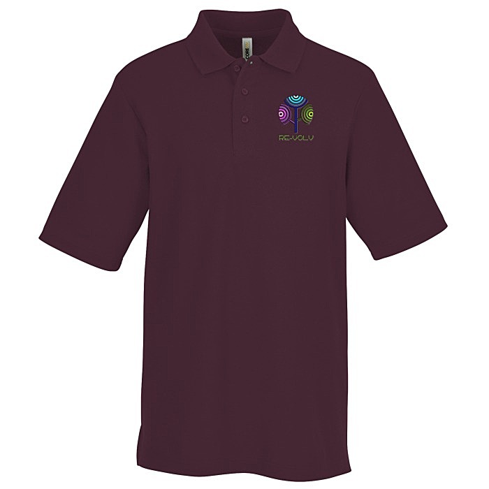 Custom Resolve CVC Performance Pique Polo - Men's