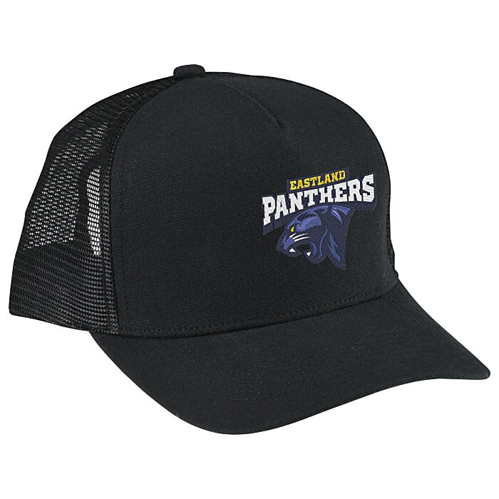 Custom Canvas Five Panel Trucker Cap