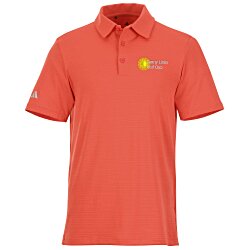 Custom adidas Textured Stripe Polo - Men's